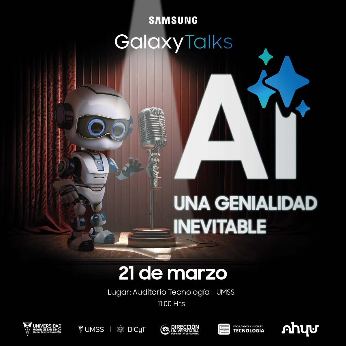 Arte original de la charla de Enrique Revollo en Samsung Galaxy Talks