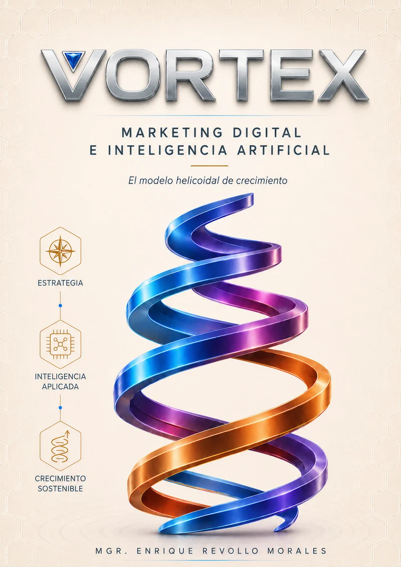 Portada clara de la edición impresa del libro VORTEX